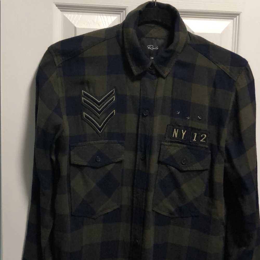 Rails military inspired flannel